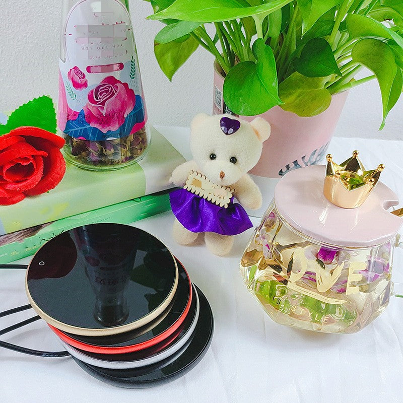 Coffee Mug Cup Warmer, Milk Tea Water Cup Heating Electric Touch Pad