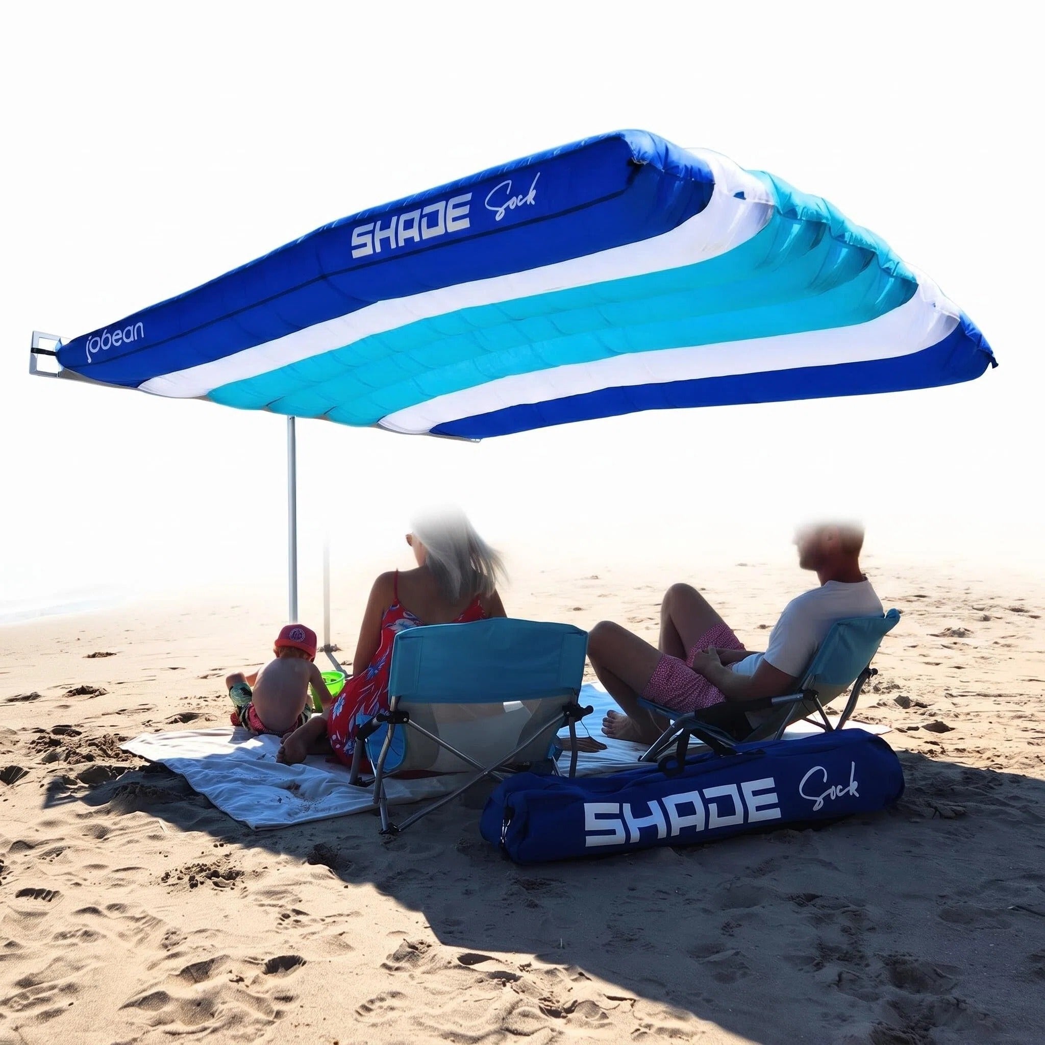ShadeSock - Wind-Inflating, Silent Beach Shade