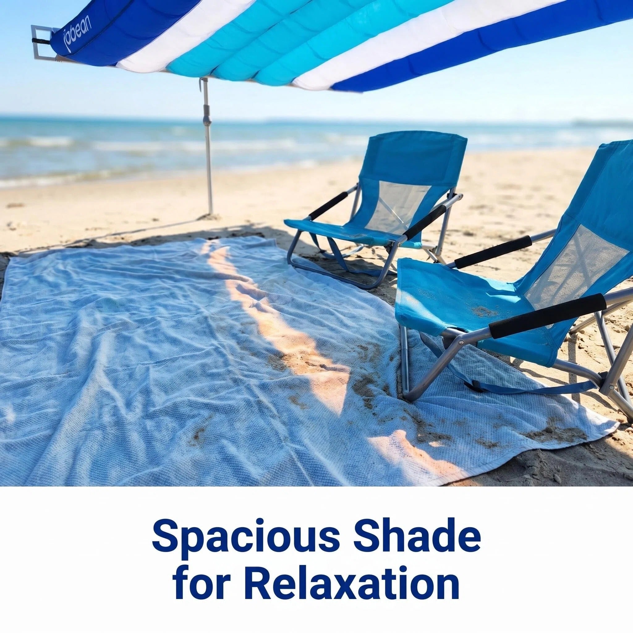 ShadeSock - Wind-Inflating, Silent Beach Shade